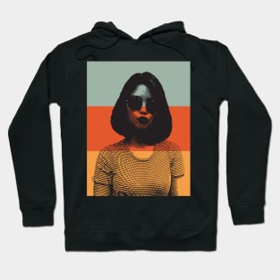 Aestethic Girl Wearing Sunglasses Hoodie